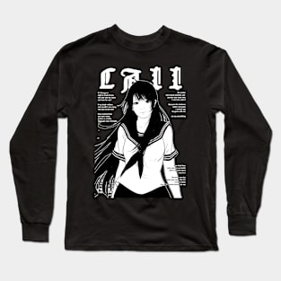 Anime schoolgirl Long Sleeve T-Shirt